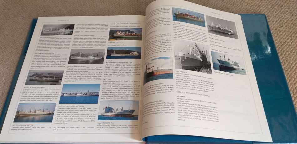 SUPERB LARGE COFFEE TABLE BOOK  " SAFMARINE-50 YEARS " SIGNED 3 TIMES